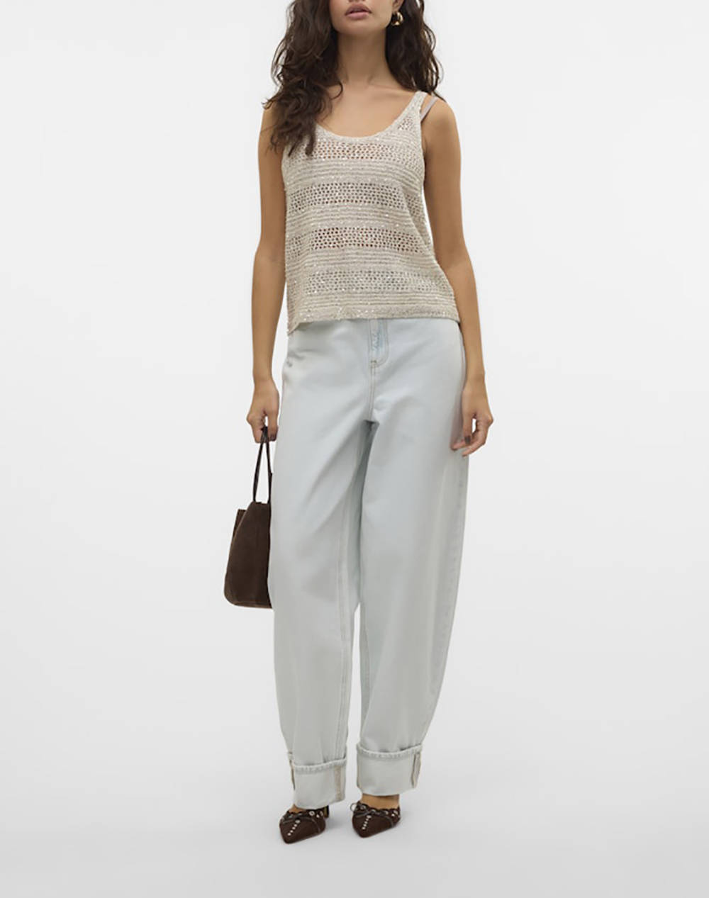 VERO MODA VMLEILANI STRIPE SL U-NECK TOP