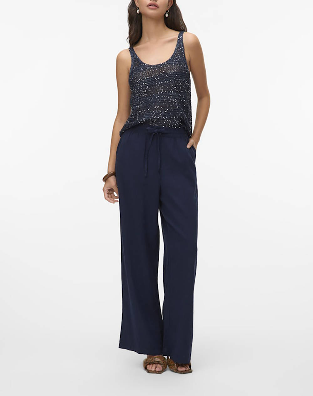 VERO MODA VMLEILANI STRIPE SL U-NECK TOP