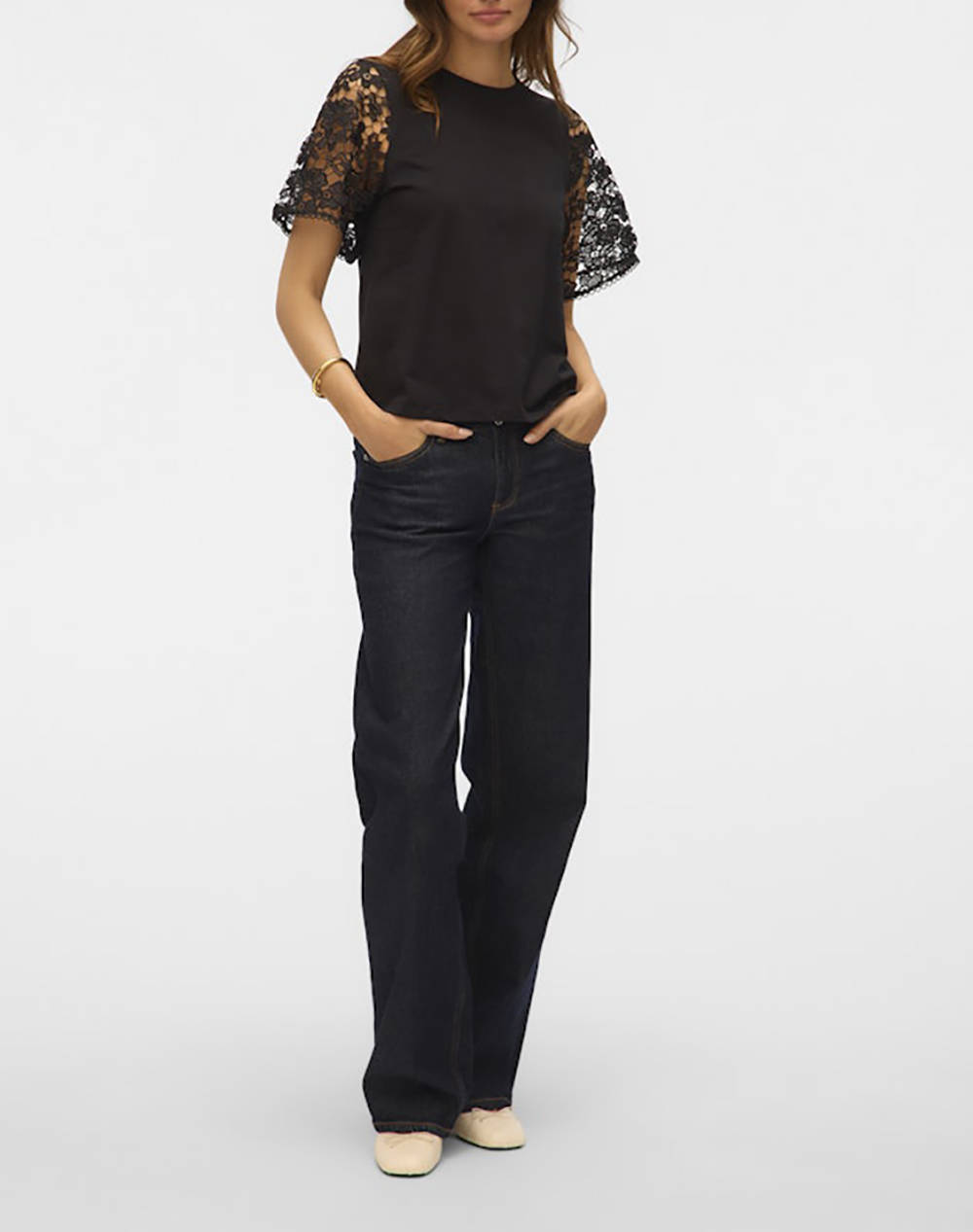 VERO MODA VMPANNA 2/4 TOP JRS
