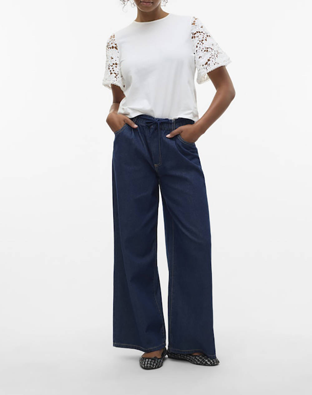 VERO MODA VMPANNA 2/4 TOP JRS