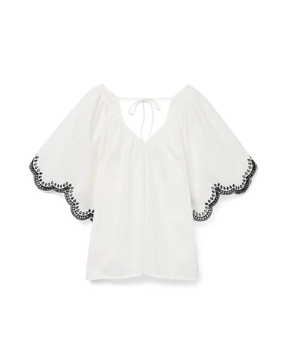 VERO MODA VMDIANA 2/4 V-NECK TOP WVN BTQ