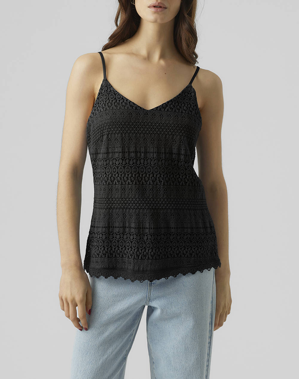 VERO MODA VMHONEY LACE SINGLET WVN GA