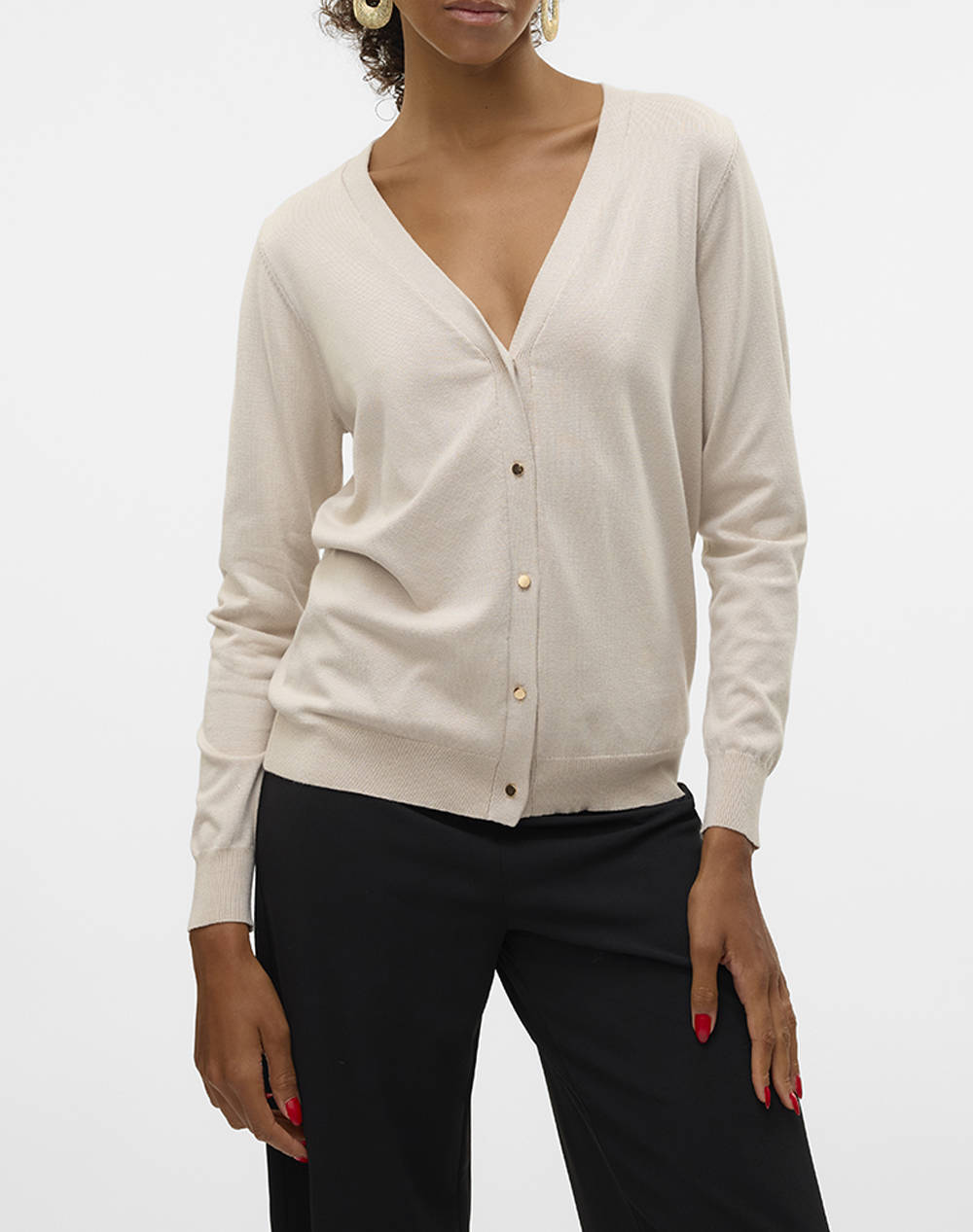 VERO MODA VMSILJE LS V-NECK CARDIGAN GA NOOS