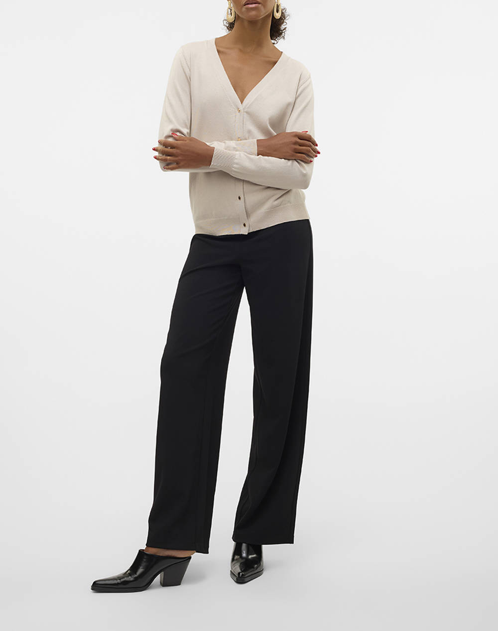 VERO MODA VMSILJE LS V-NECK CARDIGAN GA NOOS