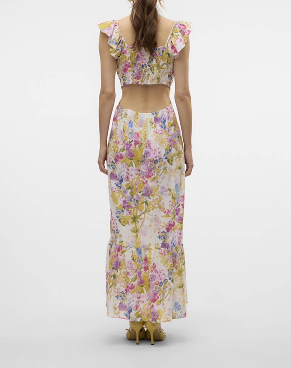 VERO MODA VMDICTHE S/L ANKLE DETAIL DRESS WVN GA