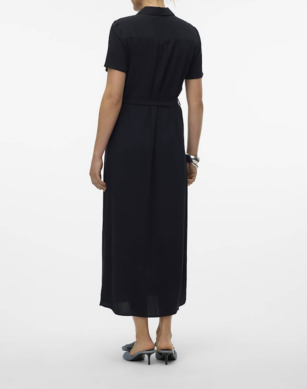 VERO MODA VMEASY JOY S/S LONG SHIRT DRESS WVN GA