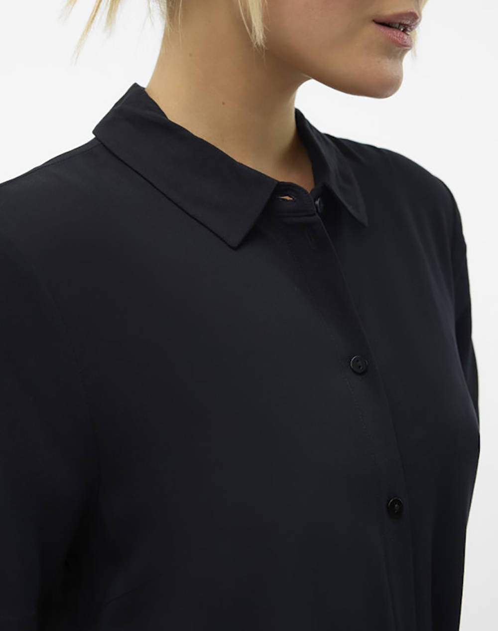 VERO MODA VMEASY JOY S/S LONG SHIRT DRESS WVN GA