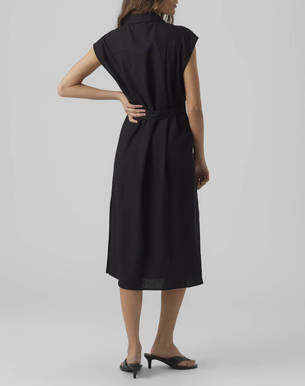 VERO MODA VMMYMILO SL CALF SHIRT DRESS WVN GA