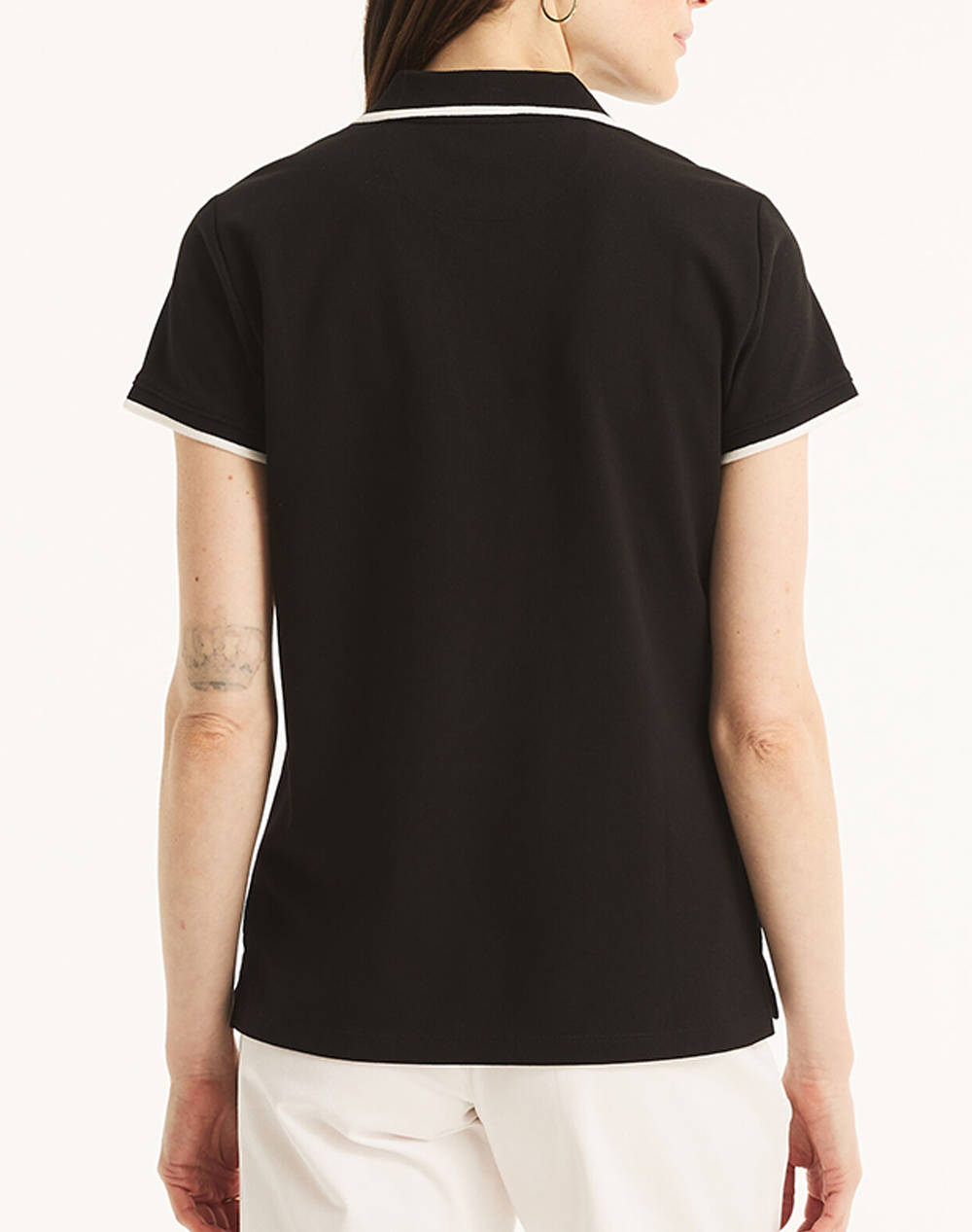 NAUTICA BLOUSE POLO ΚΜ S/S TIPPED SPLIT NECK OCEAN POLO