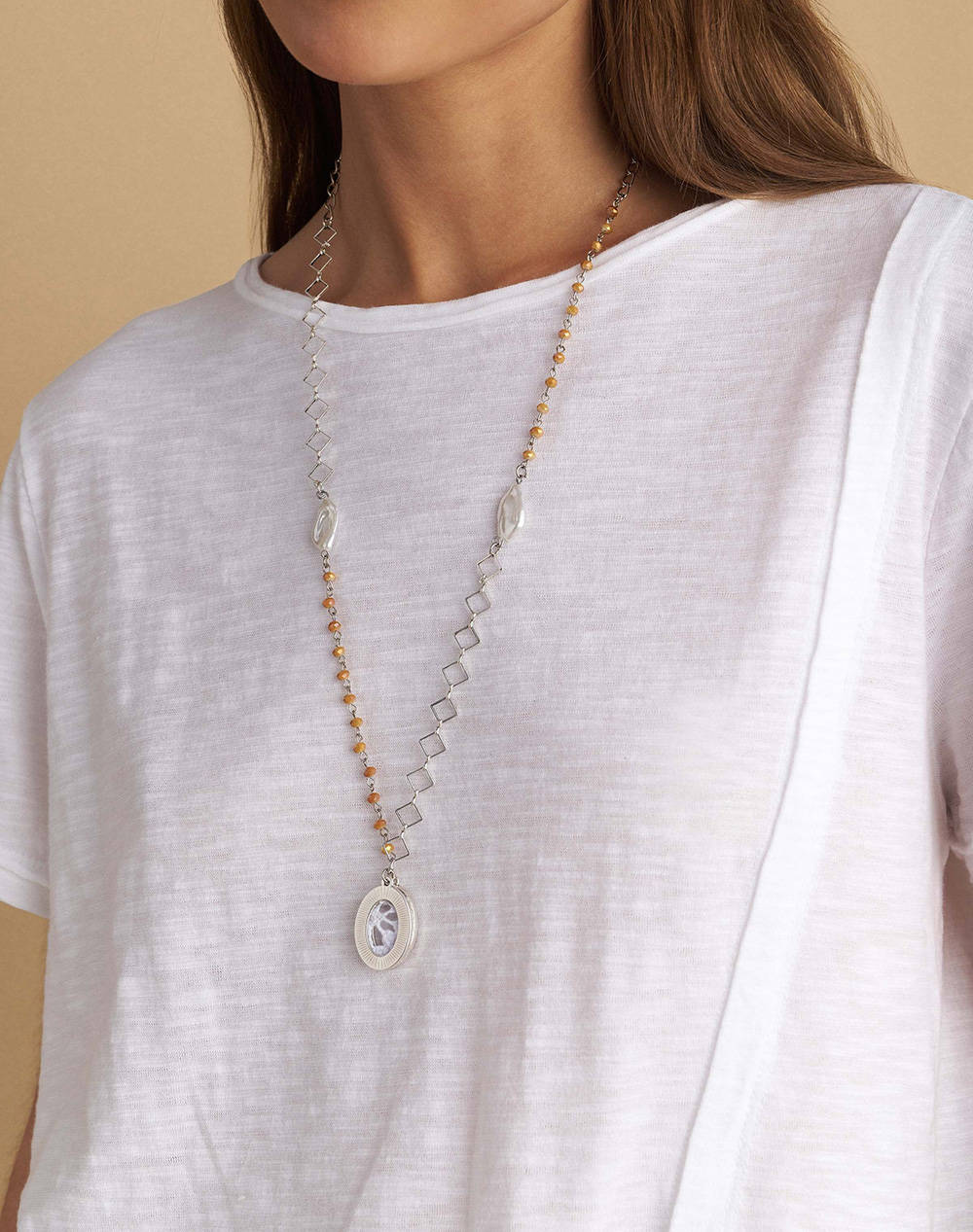 ATTRATTIVO METAL NECKLACE, SYNTHETIC