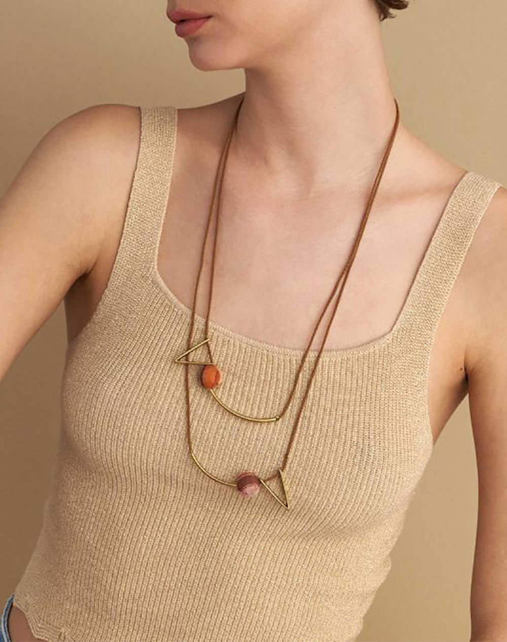 ATTRATTIVO METAL NECKLACE, SYNTHETIC