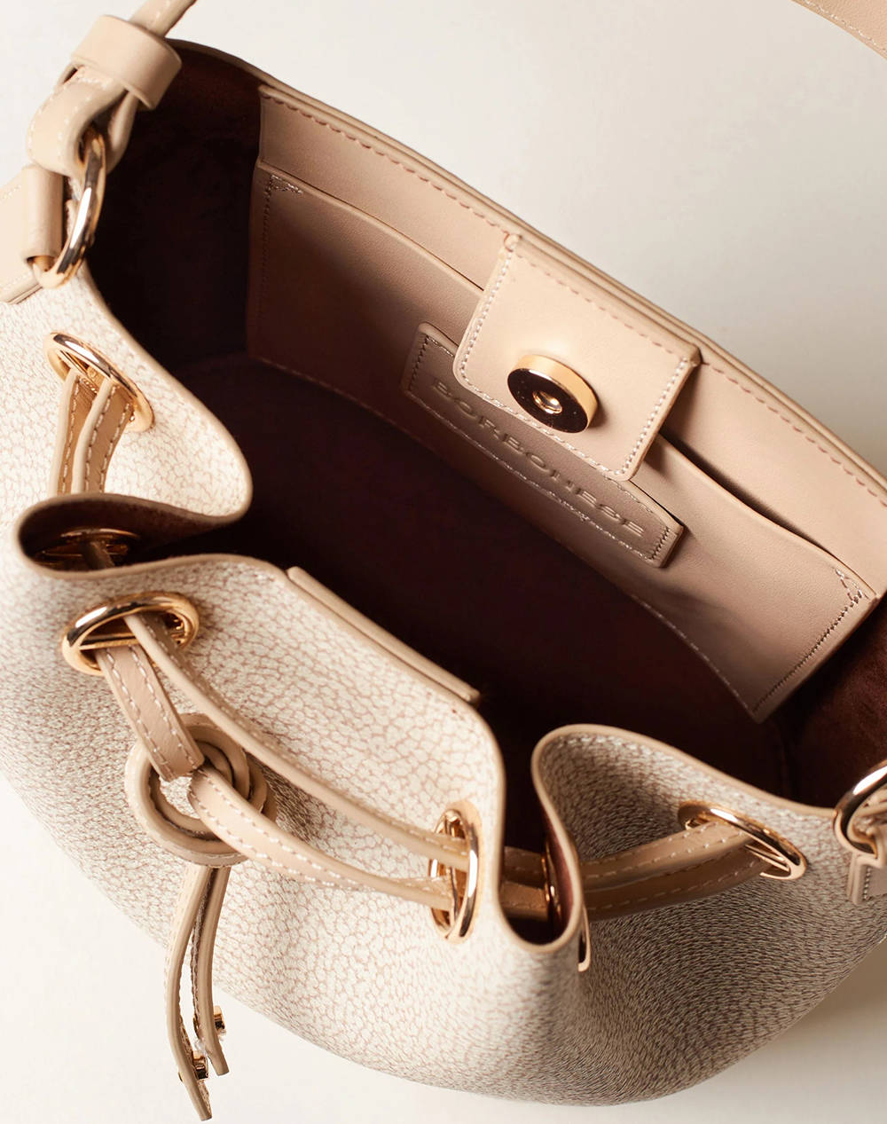 BORBONESE BUCKET BAG (Размери: 20 х 21 х 13см)