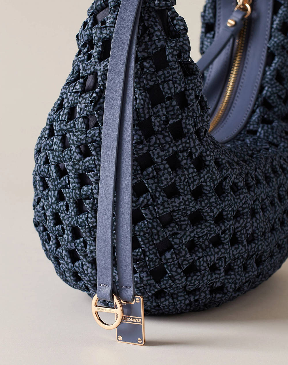 BORBONESE HOBO BAG LEATH (Размери: 24 х 15 х 10см)