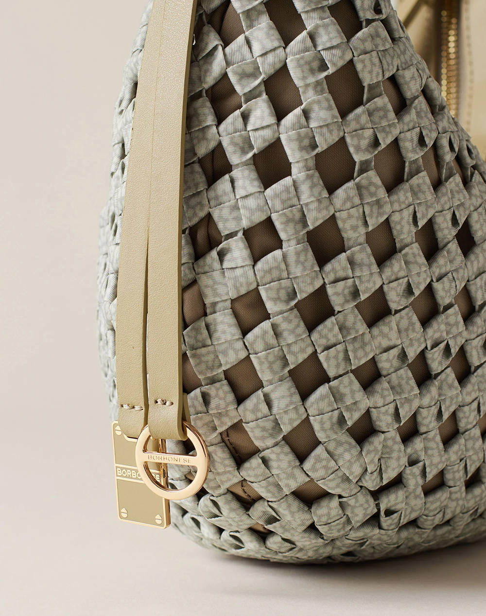 BORBONESE HOBO BAG LEATH (Размери: 24 х 15 х 10см)