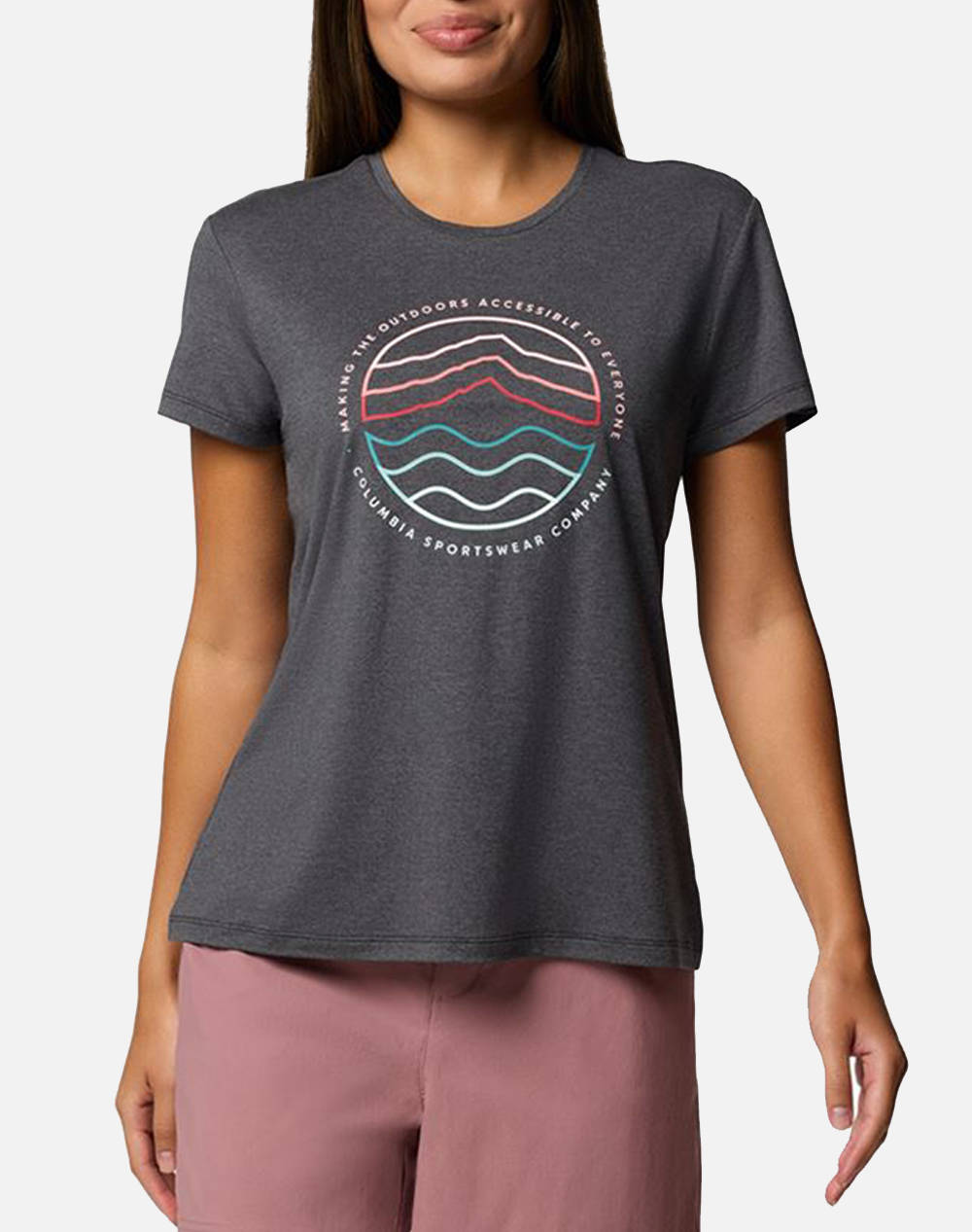COLUMBIA Womens Blouse Sloan Ridge™ Graphic SS Tee