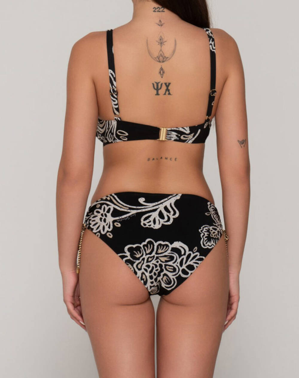 LUNA Orient ruched side bottom