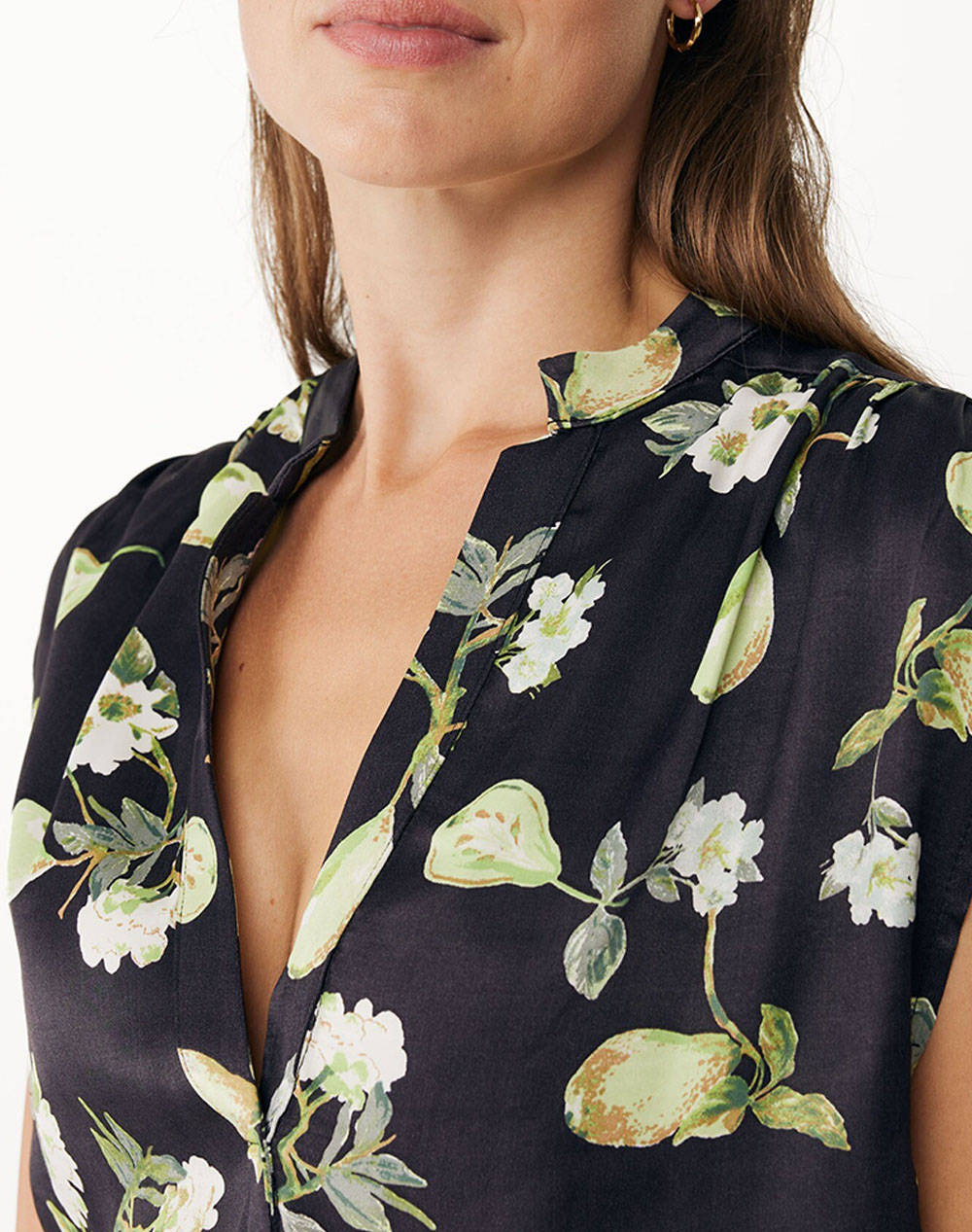 MEXX Sleeveless pear print blouse