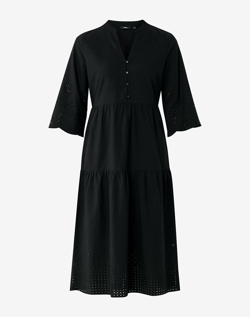 MEXX Linen eyehole embroidery dress