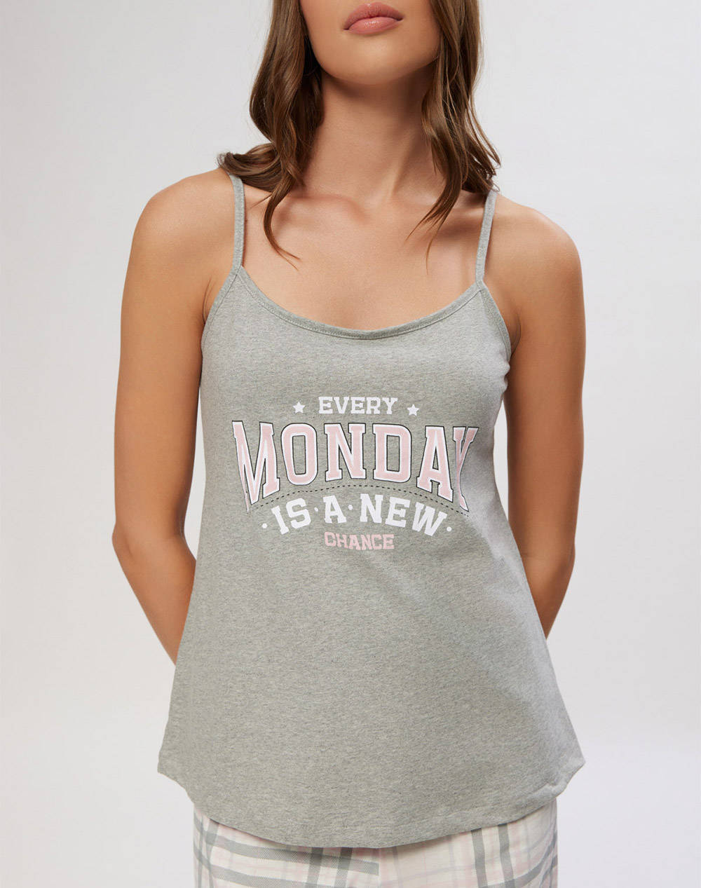 MINERVA ДАМСКА ПИЖАМА ΜΠΡΤ.MONDAY