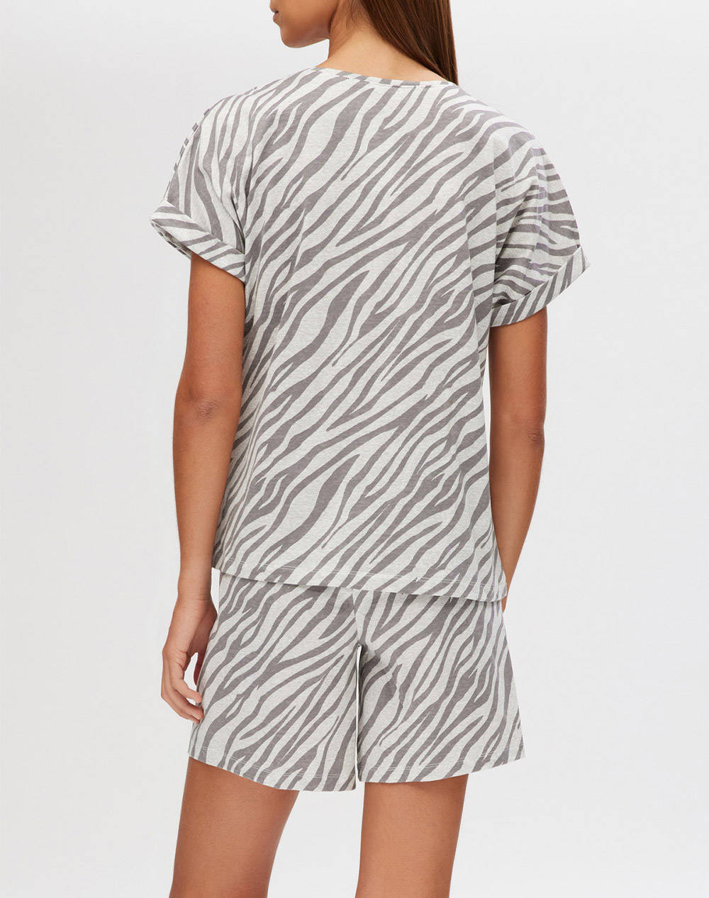 MINERVA ДАМСКА ПИЖАМА L/SHORTS ZEBRA
