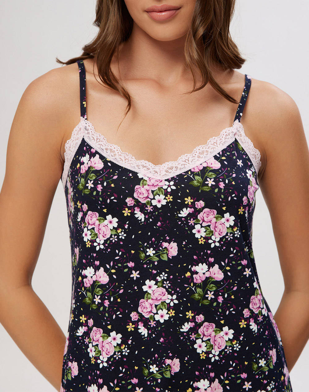 MINERVA ДАМСКА НОЩНИЦА LACE FLORAL