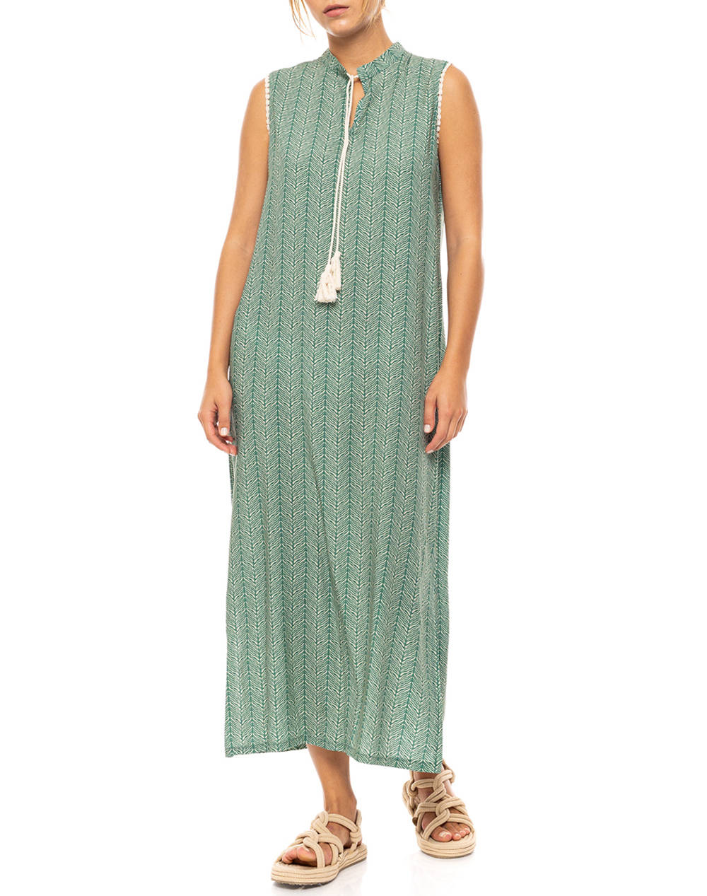PINK LABEL BEACHWEAR LONG JUGLE GREEN