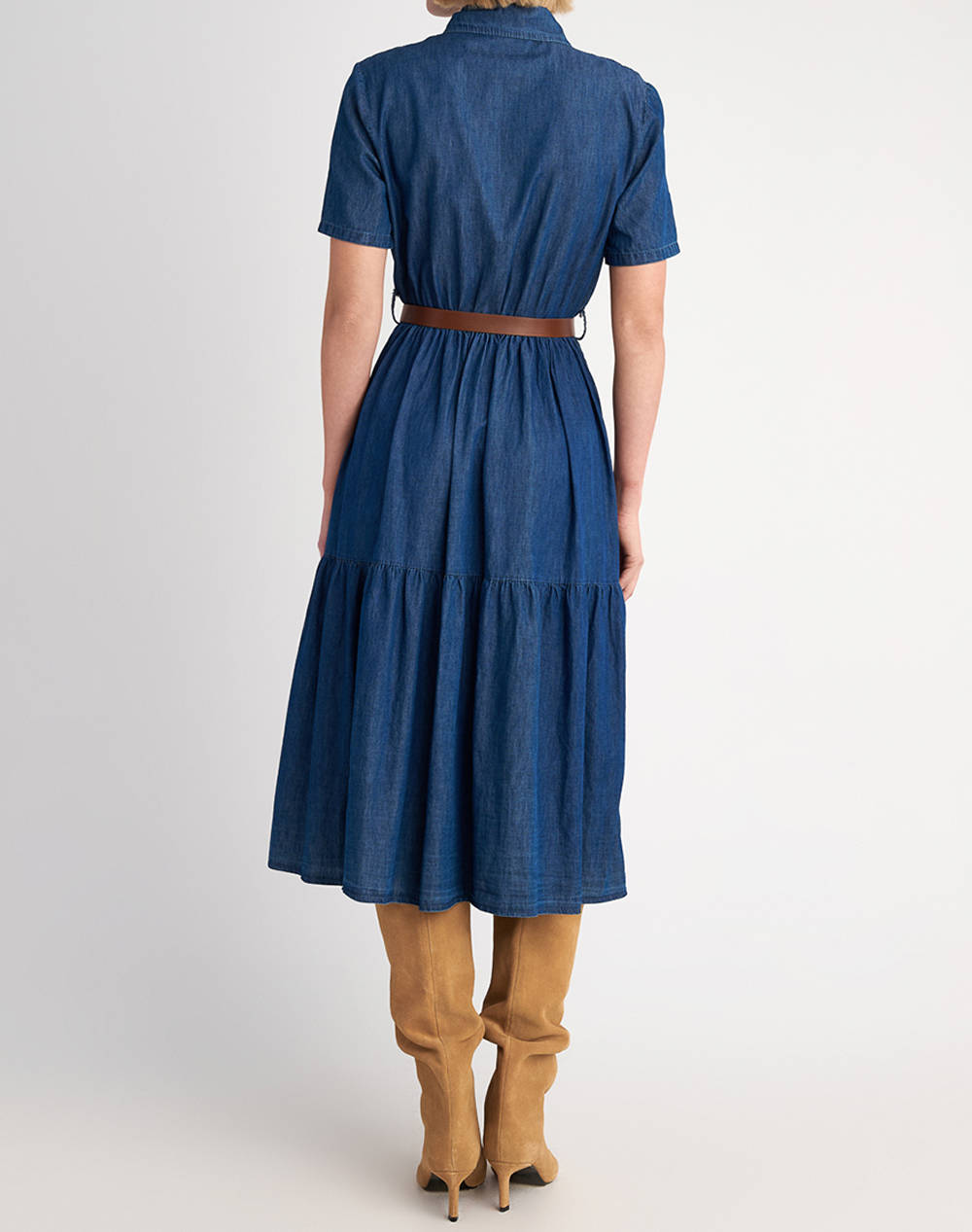 STAFF Zeta Denim Tencel Dress 97%Cotton/3%Elastane