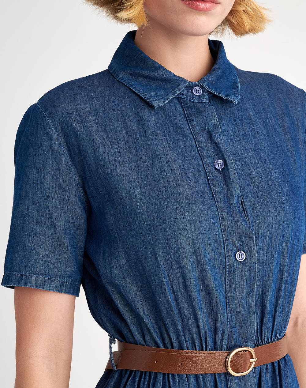 STAFF Zeta Denim Tencel Dress 97%Cotton/3%Elastane