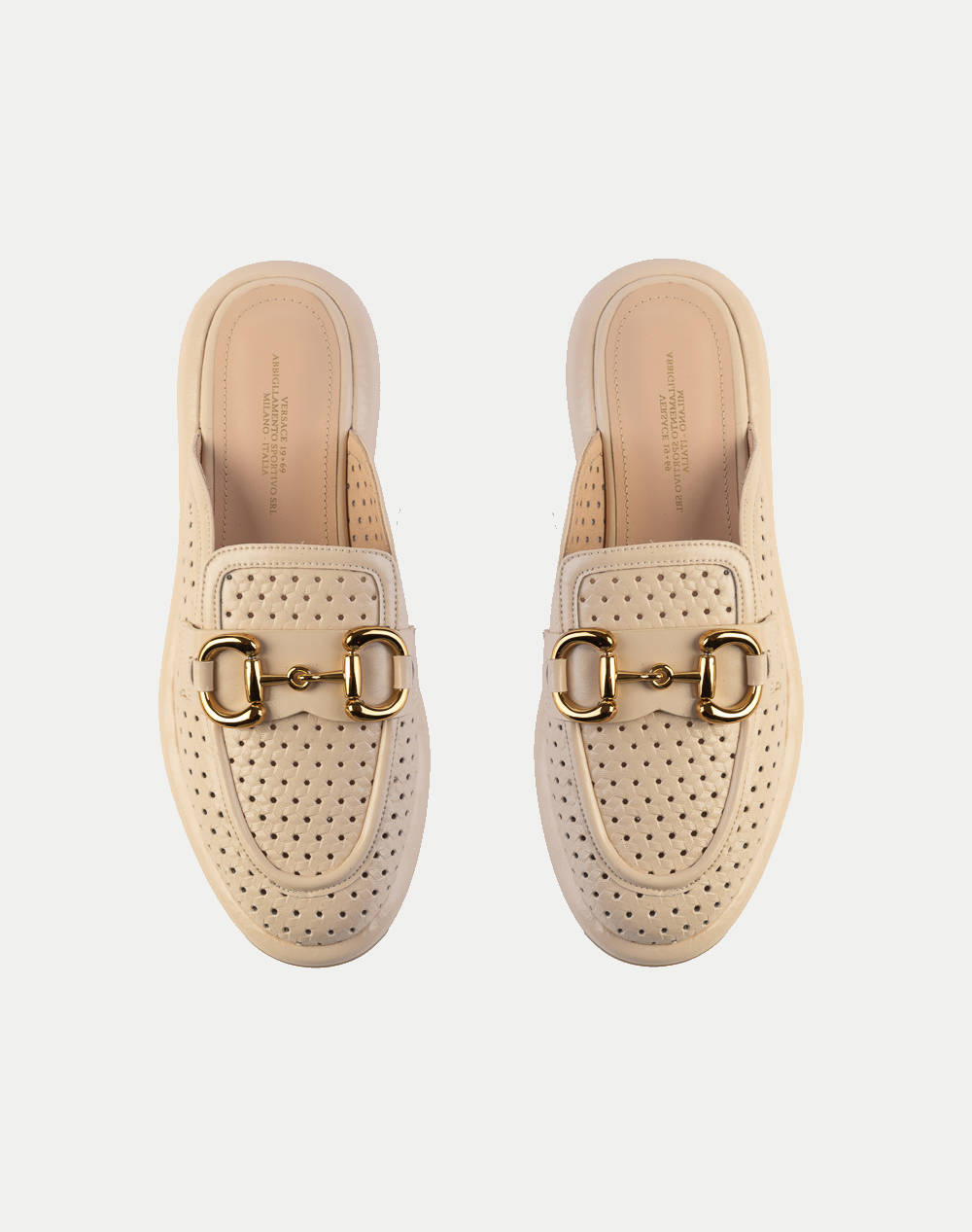 19V69 WOMENS SHOES MULE LOAFER LEA. V1969