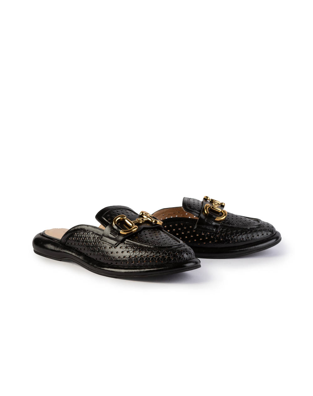 19V69 WOMENS SHOES MULE LOAFER LEA. V1969