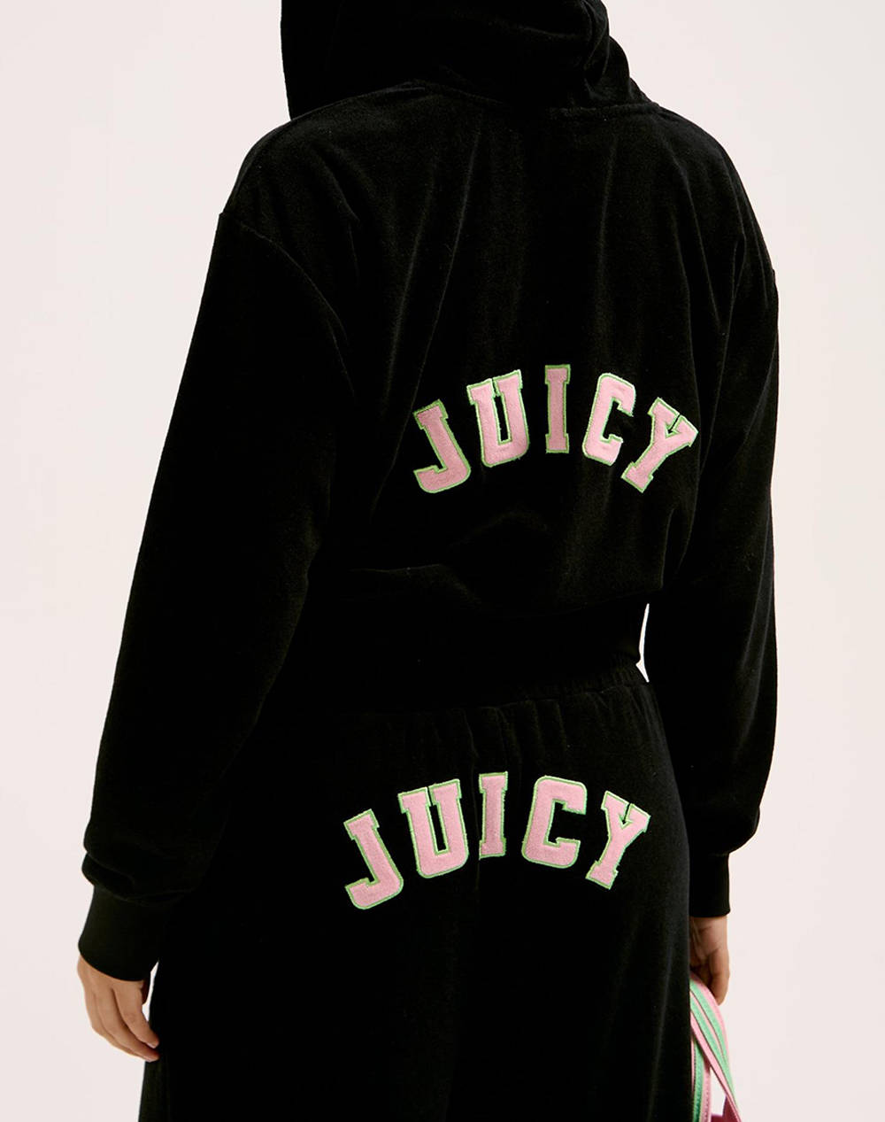JUICY NALA COLLEGATE OVERSIZED CROPPED HOODIE