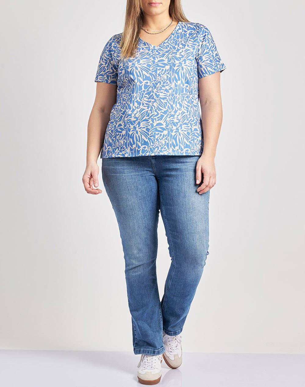 PARABITA ДАМСКА ТЕНИСКА all over floral print