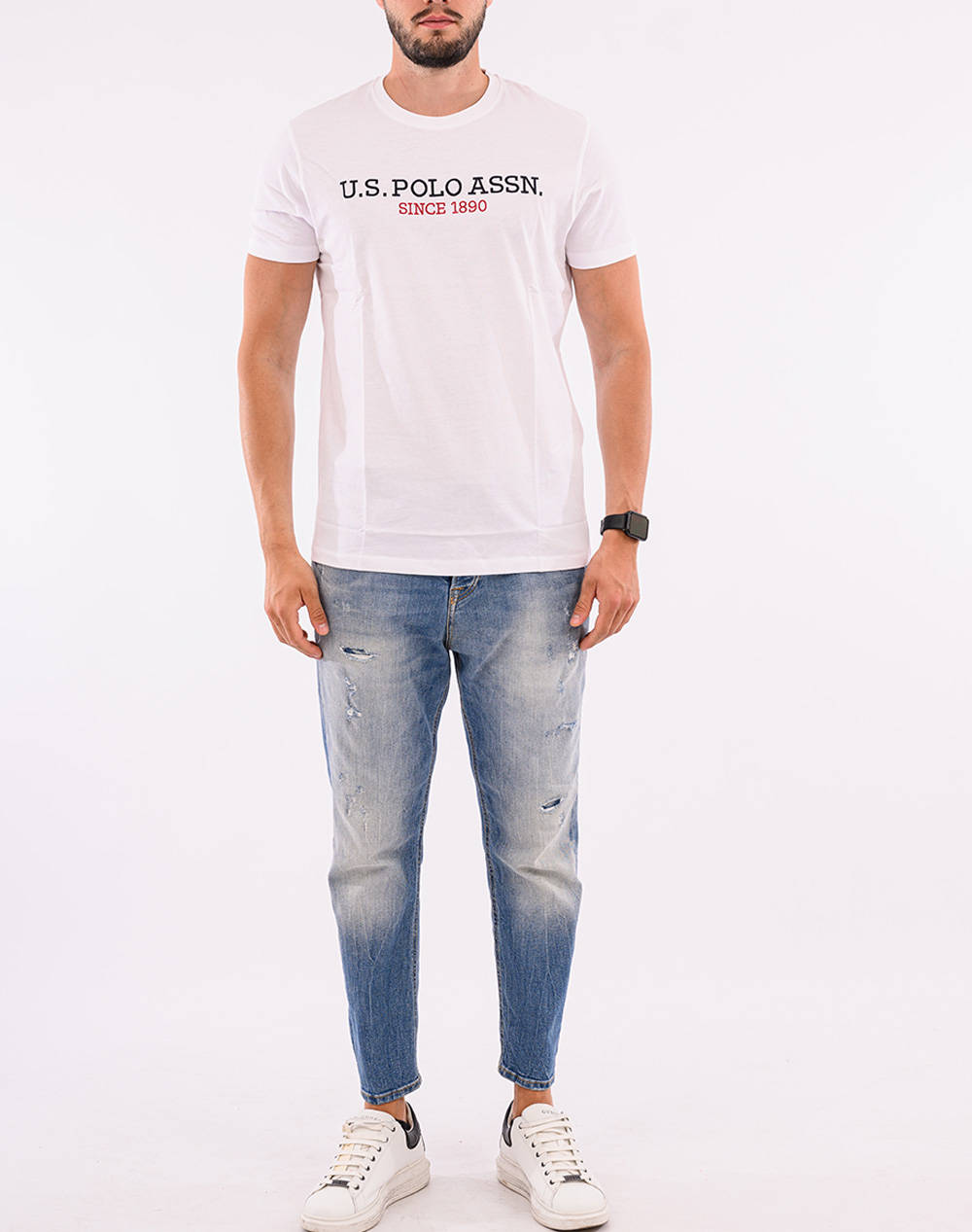 US POLO ASSN MICK 000148 P63B LOGO TSHIRT SS МЪЖКА ТЕНИСКА