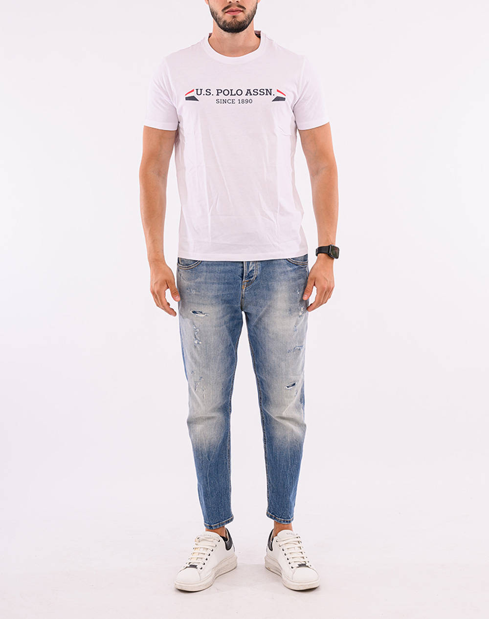 US POLO ASSN LUCA 000270 P63B TSHIRT SS МЪЖКА ТЕНИСКА