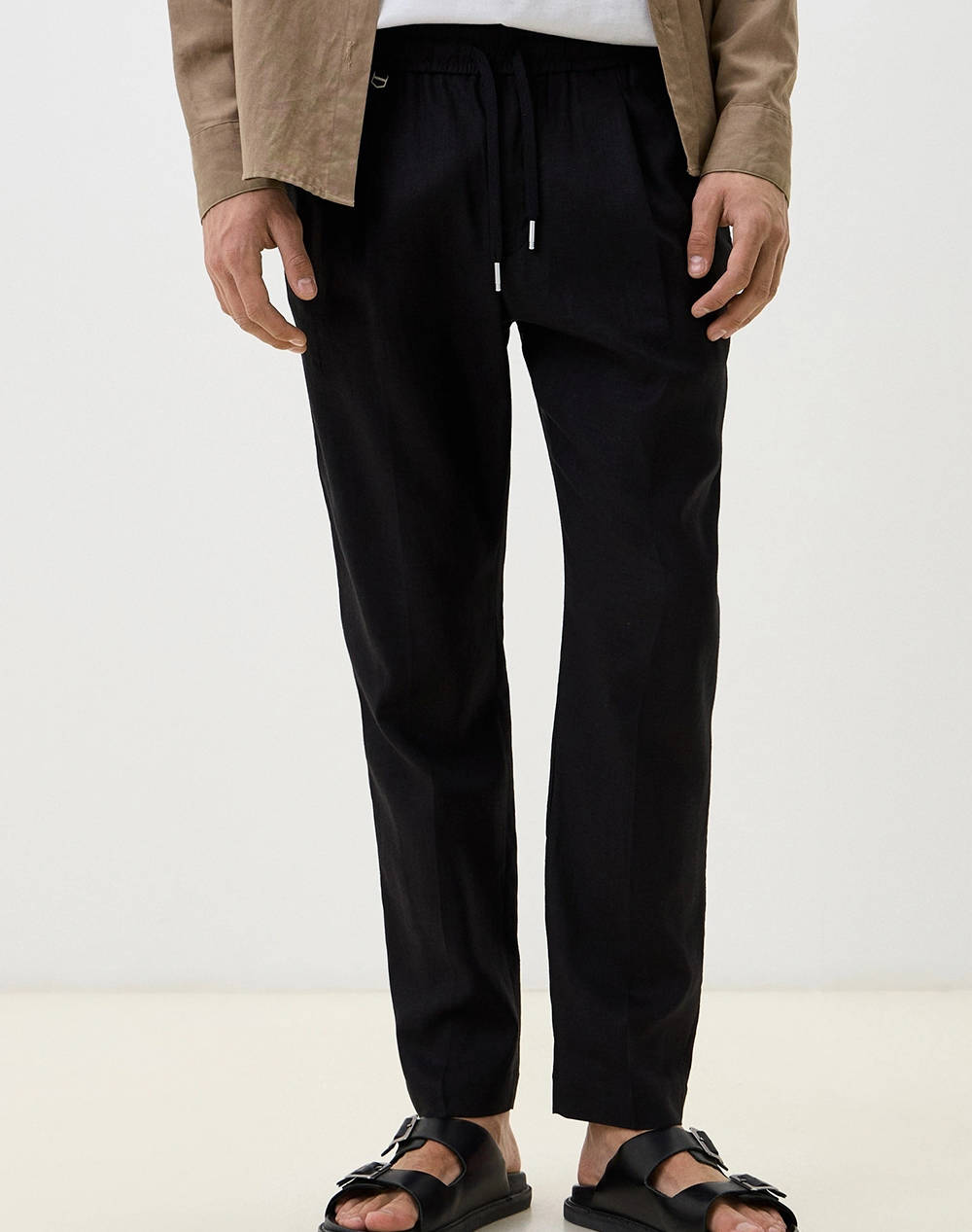 ANTONY MORATO MMTR00748FA800126 MIN OF 6 TROUSERS NEIL REGULAR FIT IN TWILL LINEN VISCOSE BLEND FABRIC МЪЖКИ ПАНТАЛОНИ
