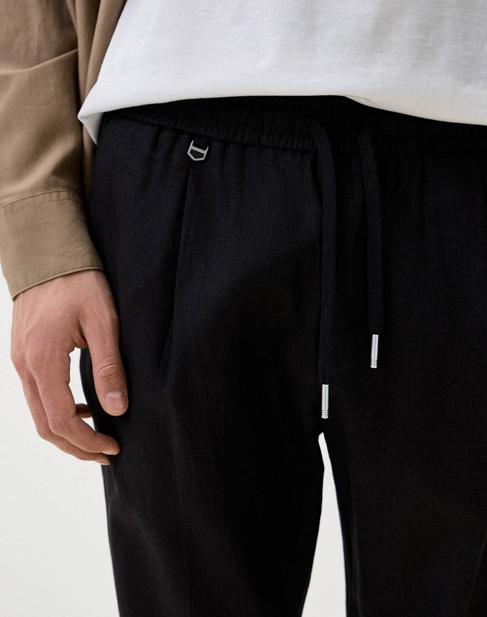 ANTONY MORATO MMTR00748FA800126 MIN OF 6 TROUSERS NEIL REGULAR FIT IN TWILL LINEN VISCOSE BLEND FABRIC МЪЖКИ ПАНТАЛОНИ