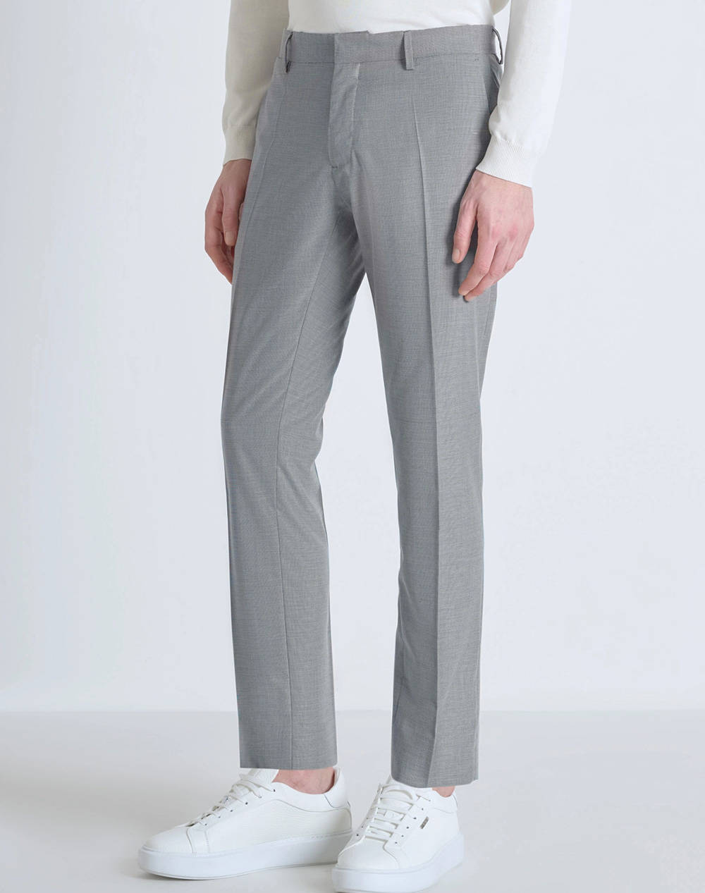 ANTONY MORATO MMTS00018FA650356 MIN OF 4 TROUSERS BONNIE SLIM FIT IN STRETCH VISCOSE BLEND FABRIC MICRO PATTERN МЪЖКИ ПАНТАЛОН