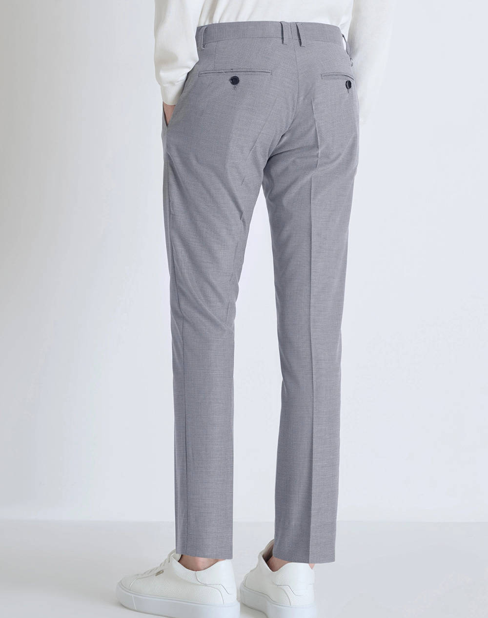 ANTONY MORATO MMTS00018FA650356 MIN OF 4 TROUSERS BONNIE SLIM FIT IN STRETCH VISCOSE BLEND FABRIC MICRO PATTERN МЪЖКИ ПАНТАЛОН