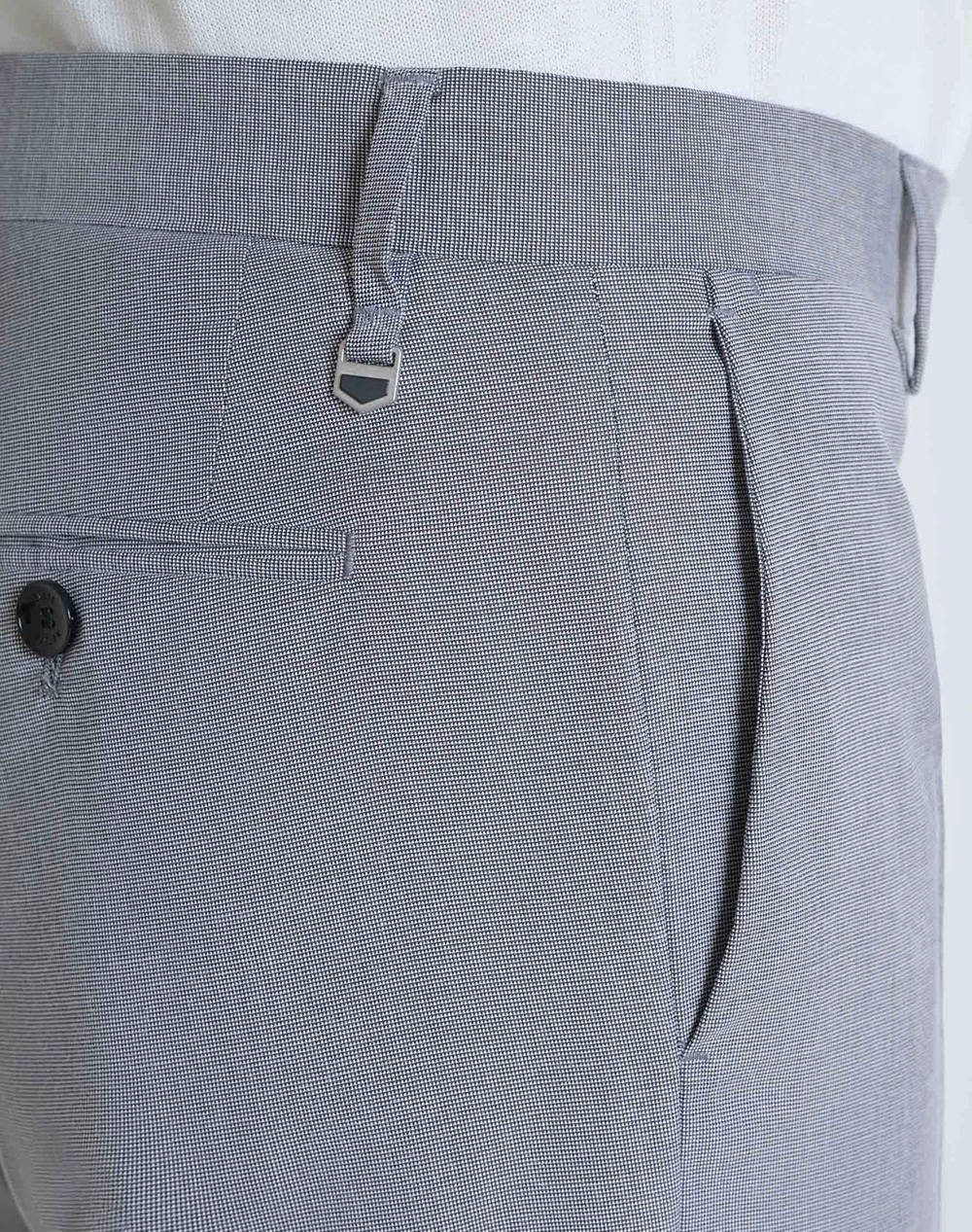 ANTONY MORATO MMTS00018FA650356 MIN OF 4 TROUSERS BONNIE SLIM FIT IN STRETCH VISCOSE BLEND FABRIC MICRO PATTERN МЪЖКИ ПАНТАЛОН