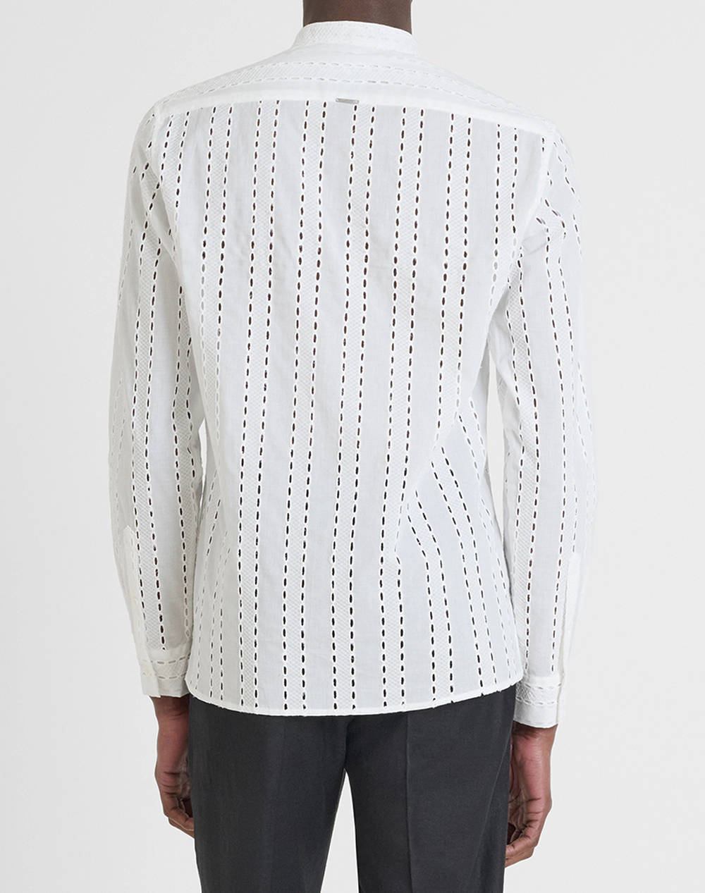 ANTONY MORATO MMSL00668FA440063 MIN OF 6 SHIRT MADRID REGULAR STRAIGTH FIT IN EMBROIDERED POPELINE COTTON FABRIC WITH LOGOED METAL BADGE РИЗА ЗА МЪЖЕ