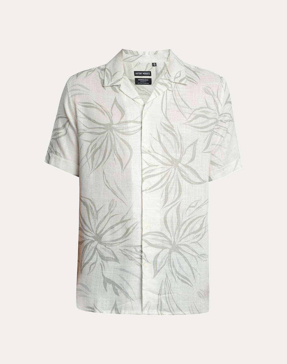 ANTONY MORATO MMSS00171FA430637 MIN OF 6 SHIRT HONOLULU REGULAR STRAIGHT FIT IN PRINTED VISCOSE LINEN BLEND FABRIC РИЗА ЗА МЪЖЕ