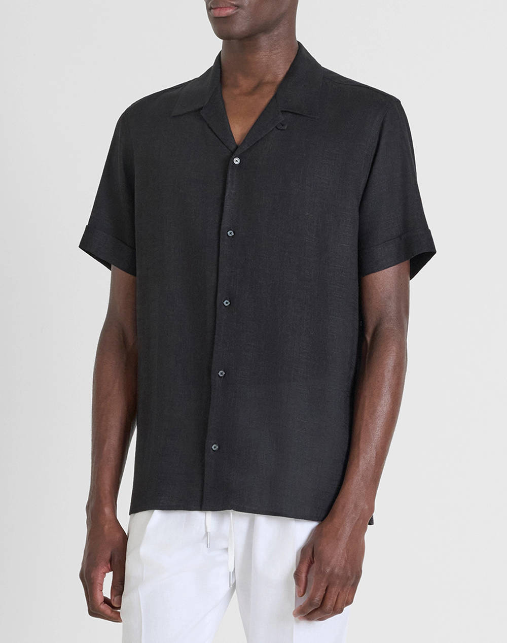 ANTONY MORATO MMSS00189FA400099 MIN OF 6 SHIRT HONOLULU RELAXED STRAIGHT FIT IN SOFT TOUCH VISCOSE LINEN BLEND FABRIC РИЗА ЗА МЪЖЕ
