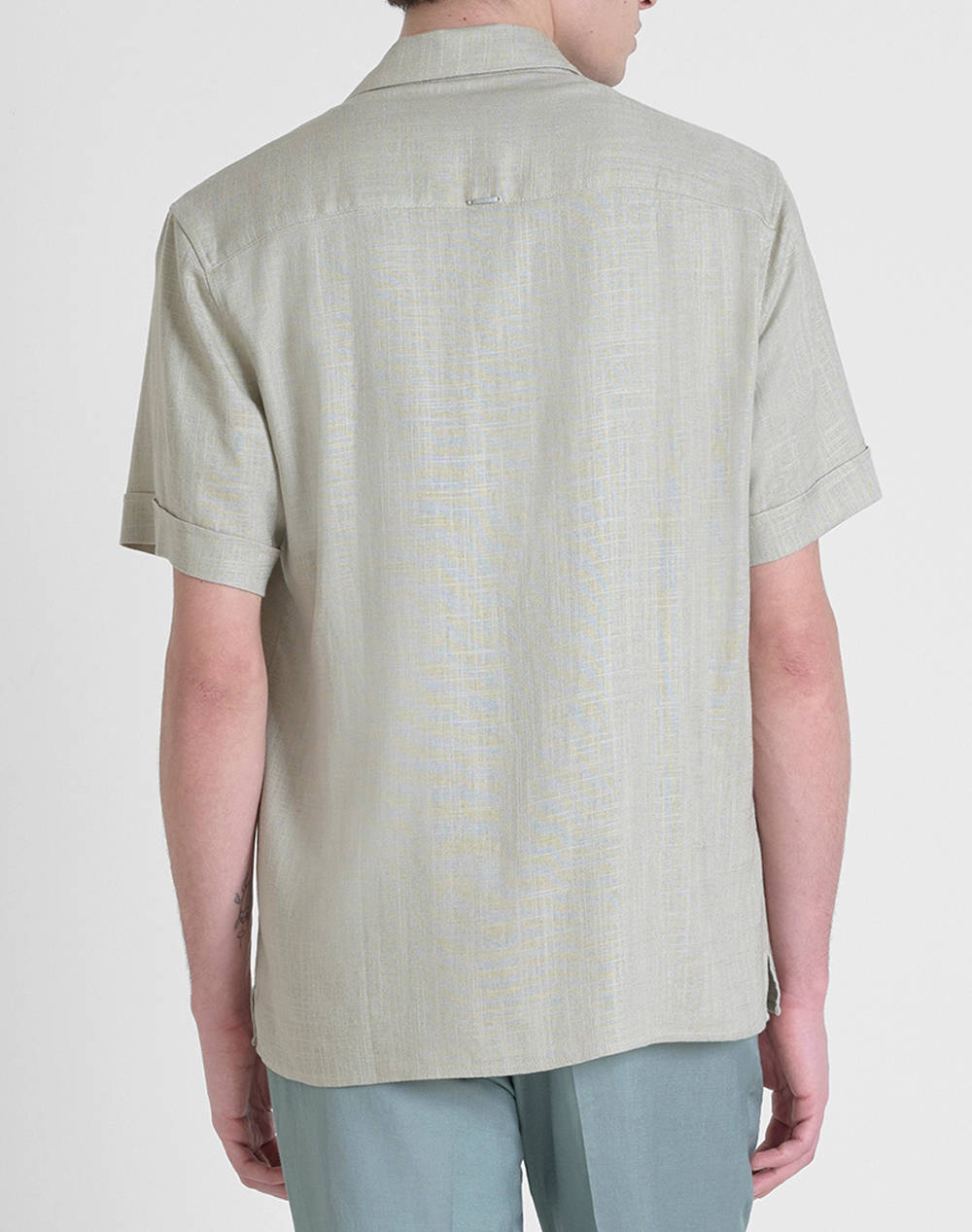 ANTONY MORATO MMSS00189FA400099 MIN OF 6 SHIRT HONOLULU RELAXED STRAIGHT FIT IN SOFT TOUCH VISCOSE LINEN BLEND FABRIC РИЗА ЗА МЪЖЕ