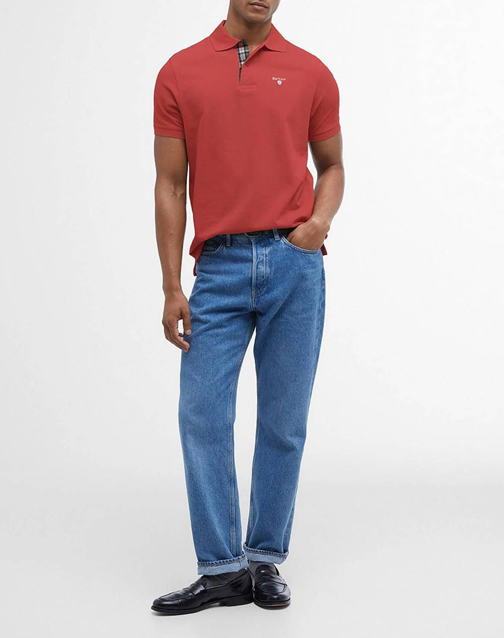 BARBOUR TARTAN PIQUE POLO SHIRT
