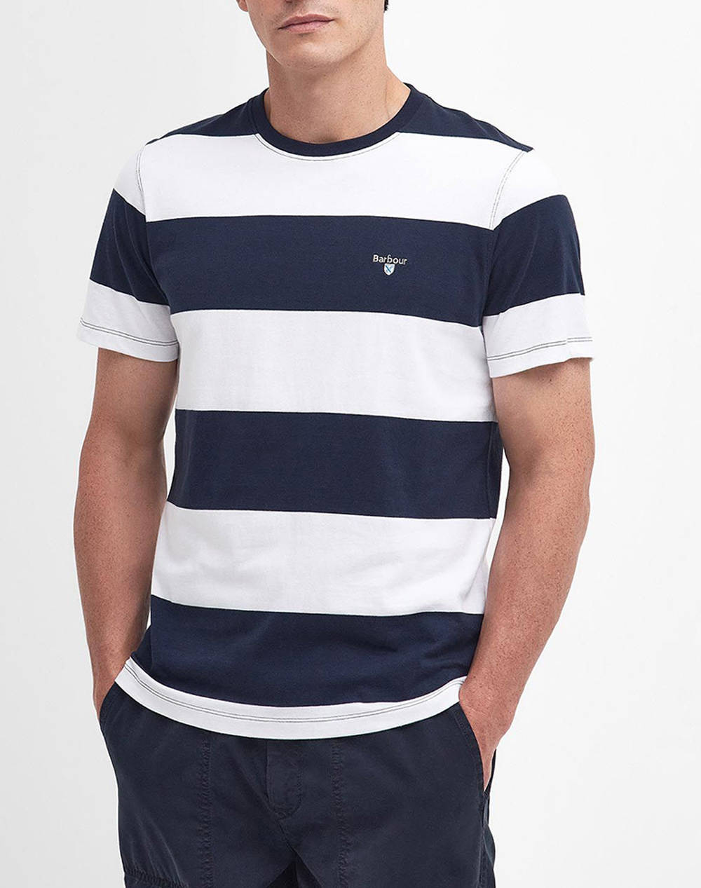 BARBOUR WHALTON STRIPE TEE