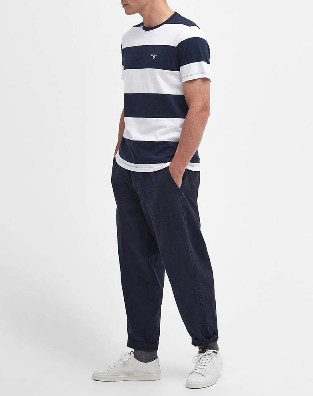 BARBOUR WHALTON STRIPE TEE