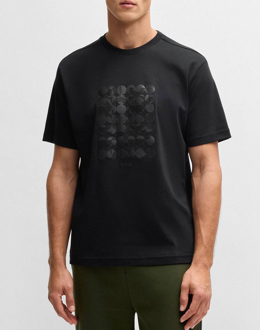 BOSS Tee Print Striped C 10270235 01