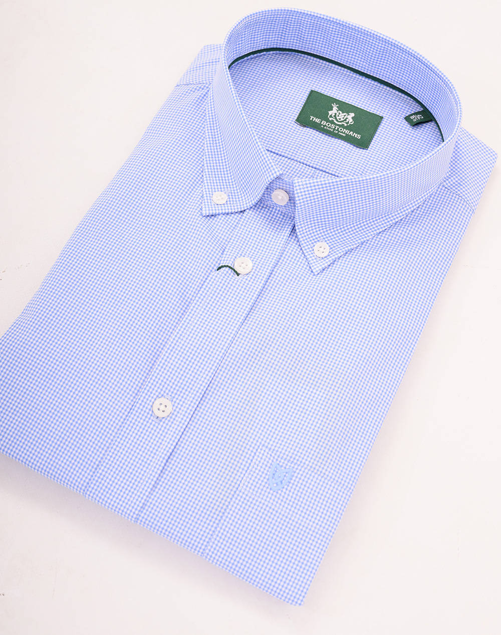 THE BOSTONIANS РИЗА CHESTER POPLIN REGULAR FIT MiniCheck Button-down Regular Fit