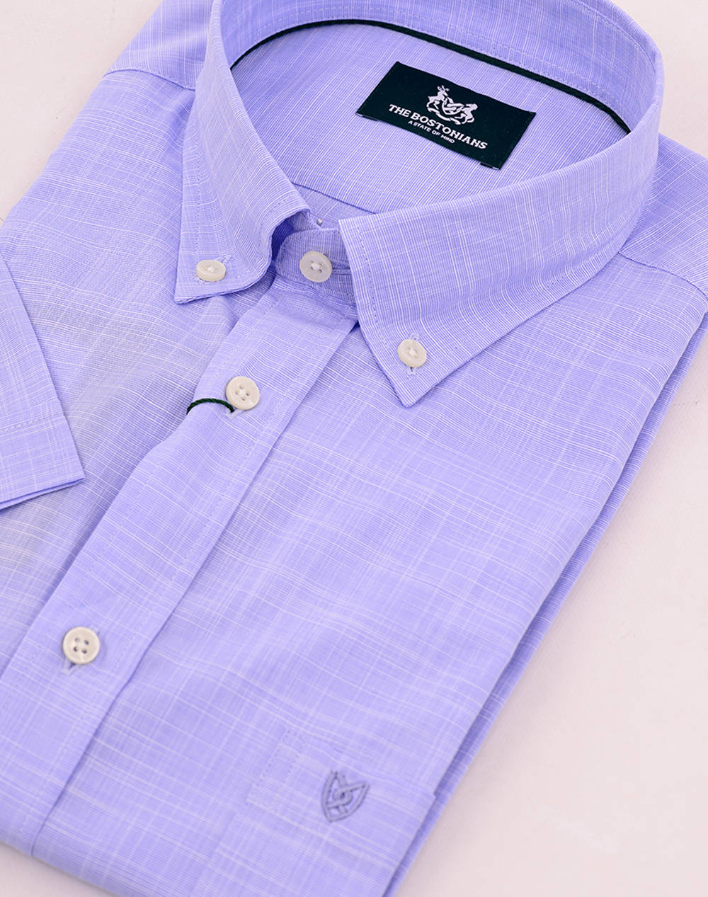 THE BOSTONIANS РИЗА FIL A FIL REGULAR FIT Plain FIL A FIL Button-down Regular Fit