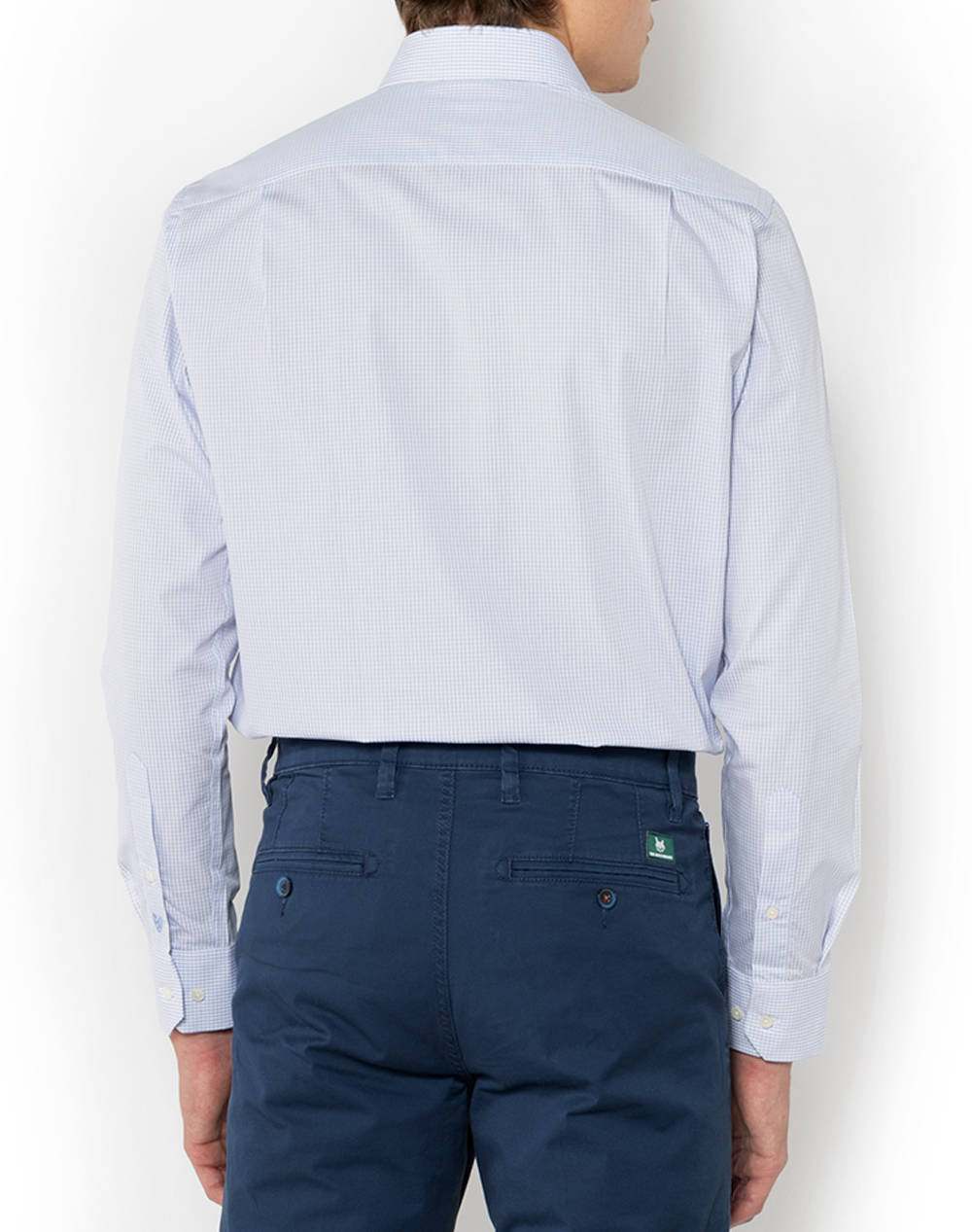 THE BOSTONIANS РИЗА CHESTER ПОПЛИН CUSTOM FIT MiniCheck POPLIN Semi-rex Custom Fit